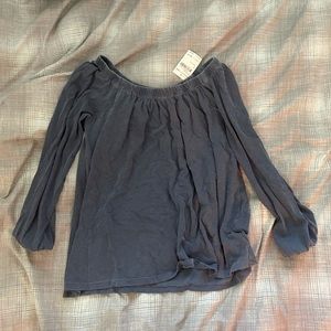 off the shoulder long sleeve top